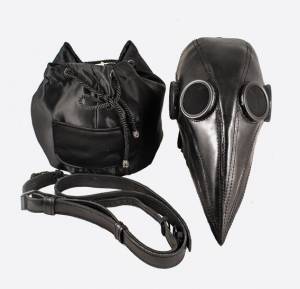 thumb________-bag-black-plague-doctor-art-leather-mask-9