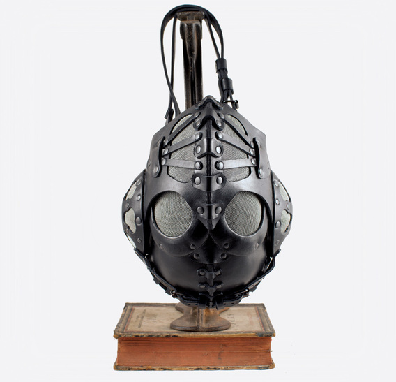 ΣΑΛΩΜΗΣ bag Black Pilot 4 Art Leather Steampunk Gas Mask