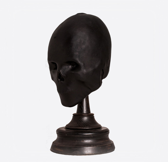 Black Skull Mummy Art Leather Mask