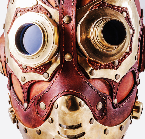 BLBG Steampunk Art Leather Gas Mask