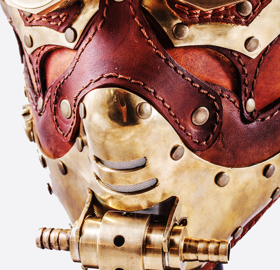 BLBG Steampunk Art Leather Gas Mask