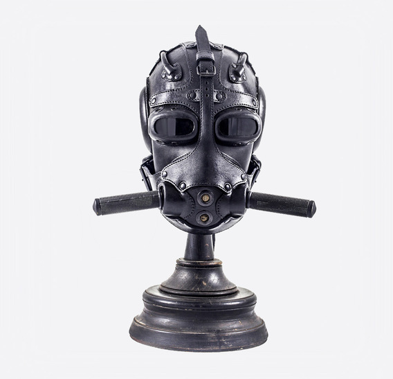 Deep Water Art Leather Gas Mask