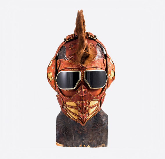 Ginger Mohawk Art Leather Mask