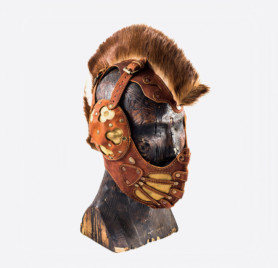 Ginger Mohawk Art Leather Mask