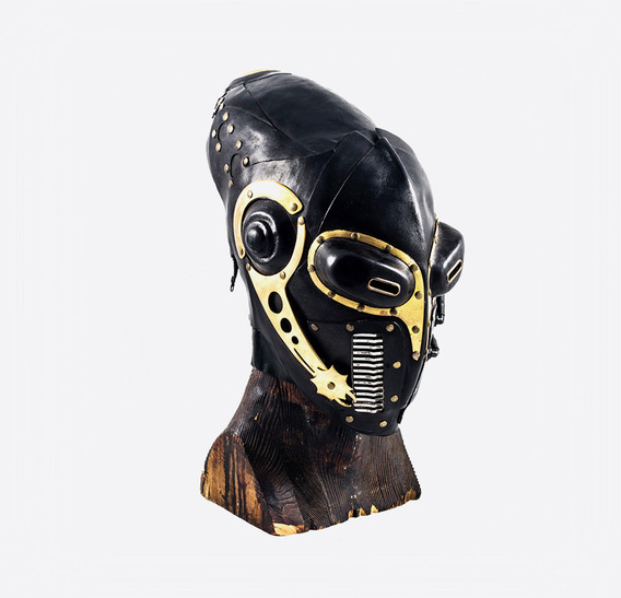 Maya Steampunk Leather gas Mask