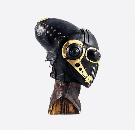 Maya Steampunk Leather gas Mask