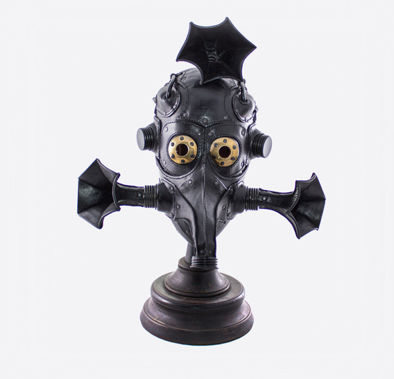 Mosquito Steampunk Leather Art Gasmask
