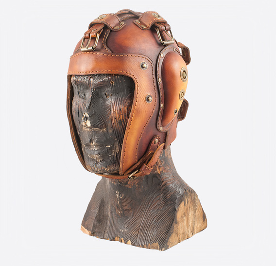 Brown Leather & Brass Art Gas Mask