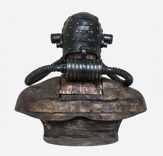 CC Steampunk Art Leather Gas Mask $