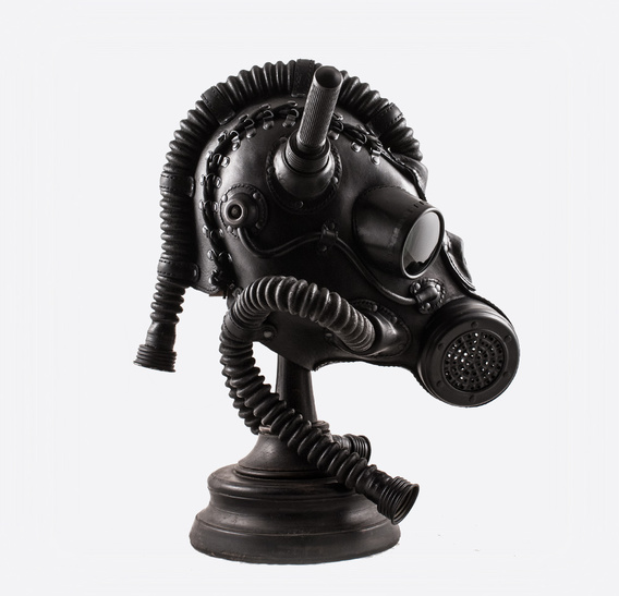 Cyber Horse art leather Gas Mask