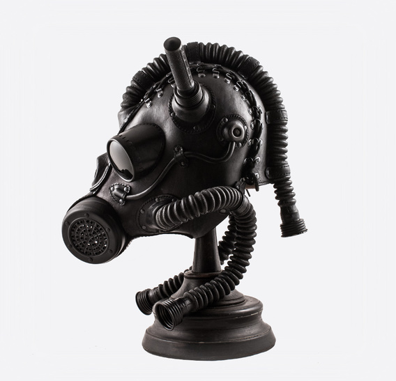 Cyber Horse art leather Gas Mask