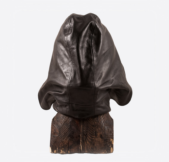 Hooded Ant Brass art Leather Gas Mask