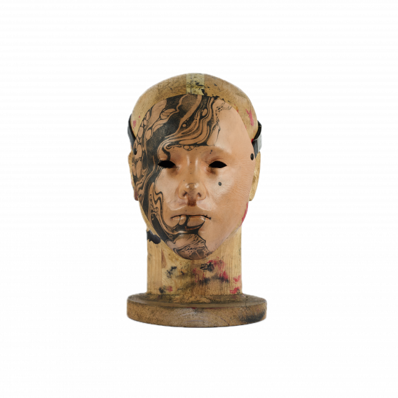 NEUTRAL TATTOED WOMAN MASK