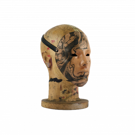 NEUTRAL TATTOED WOMAN MASK