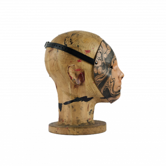 NEUTRAL TATTOED WOMAN MASK