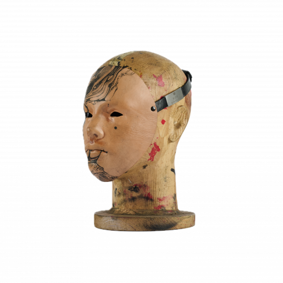 NEUTRAL TATTOED WOMAN MASK